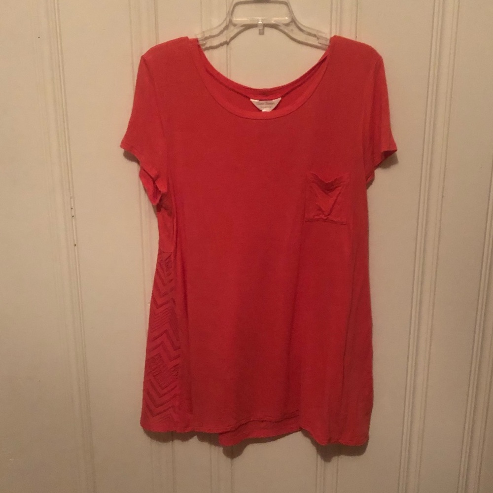Large Coral Pink Three Seasons Maternity Top